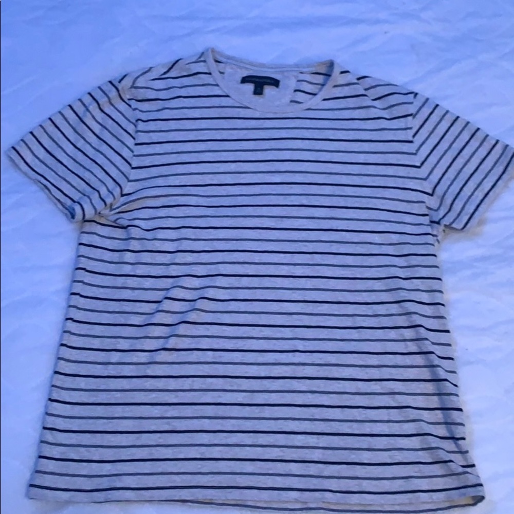 Tan striped banana republic t shirt